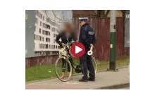 Akcja policji wobec rowerzystów jeżdżących po chodnikach