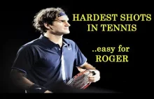 10 najtrudniejszych zagrań w tenisie, prezentuje - Roger Federer