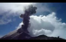 Guatemala Fuego - Erupcja wulkanu z bliska