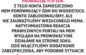 Sokzburaka "wyjaśnia" wczorajszego "mema" na temat ŚDM.