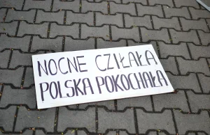 protest pod konsulatem rosyjskim w Poznaniu