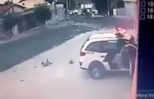 Brazylijska technika łapania bandytów uciekających na motocyklu...