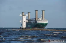 Słynny rotorowiec w Świnoujściu - E-Ship 1 po raz pierwszy w Polsce