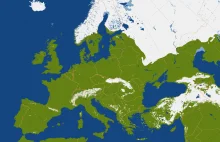 Mapa pokrywy śnieżnej w europie