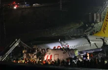 Boeing 737-800 linii lotniczych Pegasus wypadł z pasa startowego [ENG]