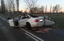 Kierujący BMW zjechał z drogi i uderzył w drzewo. 23-latek zginął na...