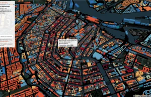 Mapa wszystkich budynków w Holandii z rokiem budowy