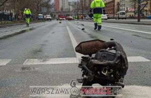 3 osoby ranne, dwie nieprzytomne, silnik 200m dalej. Armagedon na Grochowskiej