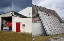 Dramat strażaków z Falmirowic. Wiatr zerwał dach z remizy, gdy byli na akcji...