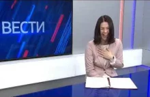 Prezenterka reżymowej rosyjskiej TV nie wytrzymała czytając oficjalne wiadomości