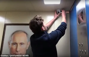 Reakcja Rosjan na prezydenta Putina w windzie?