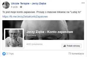 Zięba i zapasowe fanpage, boi się nas?