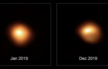 Betelgeza nie dość, że ciemnieje... to odkształca się