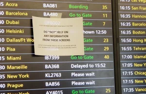 Wielka awaria na lotnisku Heathrow. Chaos, opóźnienia i nerwy pasażerów