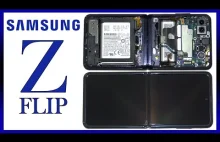 Samsung Galaxy Z Flip rozebrany na częsci