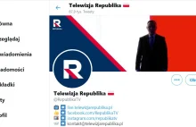 Dziennikarzyny z TV Republika ustawili na zdjęcie w tle Prez. Andrzeja Dudę