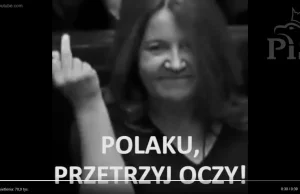 Joanna Lichocka bohaterką spotu PO. "Polaku, przetrzyj oczy"