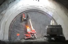 Półmetek prac w tunelu na Zakopiance