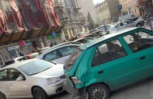 Obywatel Ukrainy staranował osiem samochodów w centrum Katowic. By pijany.