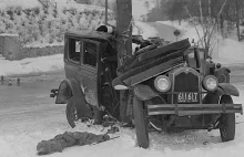 Wypadki drogowe w latach 20. - galeria