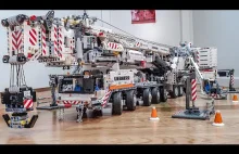 W pełni ruchomy żuraw samojezdny Liebherr LTM 11200 z LEGO Technic