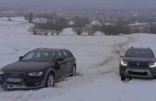 Dacia Duster i Audi A4 Allroad – porównanie na śniegu