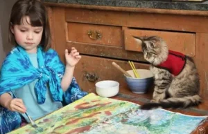 Kot opiekuje się dziewczynką z autyzmem. Spędzają razem każdą wolną chwilę