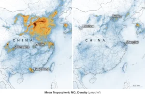 Epidemia koronawirusa poprawiła jakość powietrza w Chinach [en]
