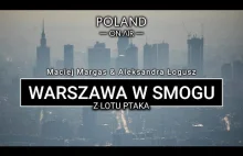 Warszawa w smogu z lotu ptaka