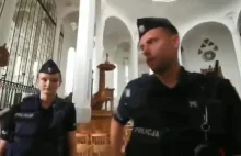 żydowski koncert w kościele / interwencja policji