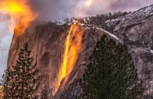 "Płonący" wodospad w USA. Niesamowite zjawisko przyciąga tłumy turystów...