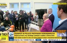 Skju z pyta.pl zadaje pytanie na żywo w TVN24