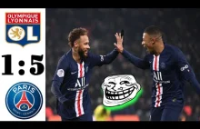 Lyon - PSG 1:5 Neymar Mbappe Puchar Francji , skrót meczu , bramki I Dawid...