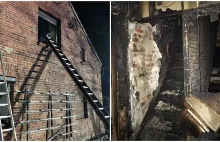 Mężczyzna podpalił budynek, ogień uwięził dzieci na piętrze [ZDJĘCIA]