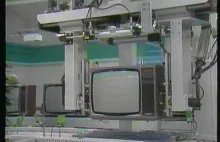 Retro produkcja. Zautomatyzowany proces produkcji telewizora Ferguson TX 1980r.