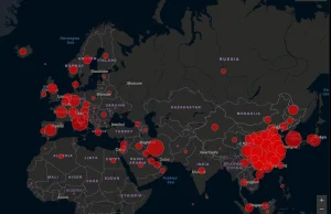 Aktualna mapa zachorowań na koronawirusa