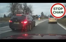 Niebezpieczne manewry kierowcy BMW na DK7