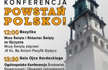 21.03 Jasna Góra – Ogólnopolska Konferencja Powstań Polsko – w trosce o...