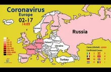Jak CORONAVIRUS rozprzestrzenił się na całą Europę I MAPA COVID-19