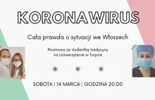 Koronawirus we Włoszech - rozmowa ze studentką z Turynu