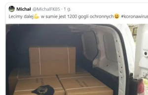 Kibic Cracovii przekazał krakowskim szpitalom 1200 gogli ochronnych.