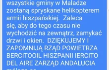 Spryskują Hiszpanów jak stonki.