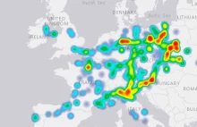 Ludzie logujący się w jednym miejscu razem z włoskim pacjentem zero.