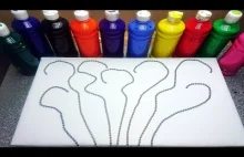 Fluid Art! String Pull Curtain CHAINS! Acrylic Bulk - Beginners!