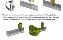 Projekt maski całotwarzowej DIY z filtrem P3 dla lekarzy i ratowników medycznych