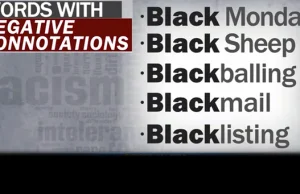 CBS każdy termin z użyciem słowa "black" jest rasistowski.