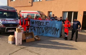 Kibice Ultras Miedź Legnica ruszyli ratownikom medycznym na pomoc! [ZDJĘCIA