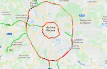 Uwaga na korki...w Moskwie. Mapa korków na świecie.