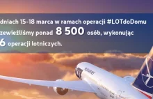 #LOTdoDomu – ponad 8,5 tys. Polaków bezpiecznie sprowadzonych do domów!