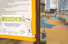 W Katowicach na placach zabaw pojawiły się ostrzeżenia